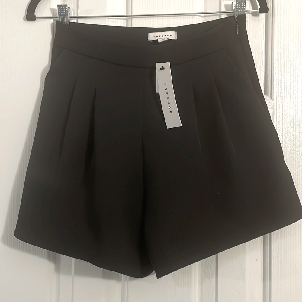 High waisted black shorts
